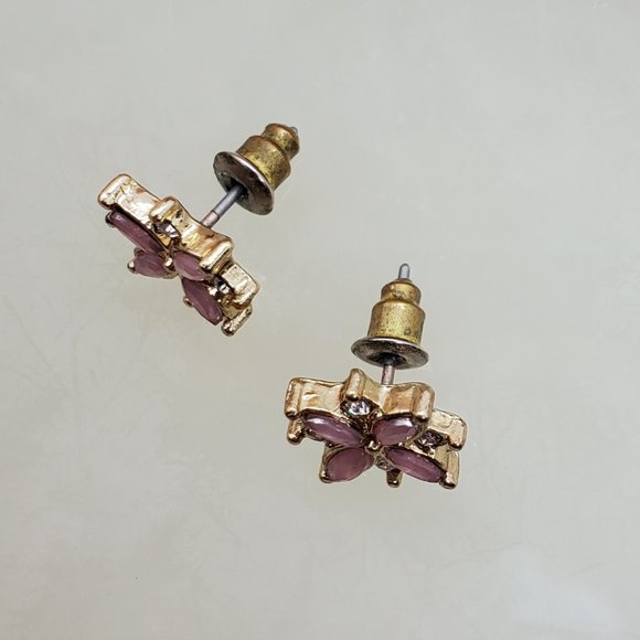๐ค BUNDLE TO SAVE ๐ค Torrid Pink & White Crystal Star Flower Stud Earrings - Picture 4 of 6